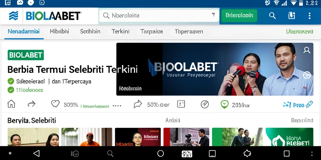 Antarmuka pengguna BIOLABET yang menarik dan informatif.