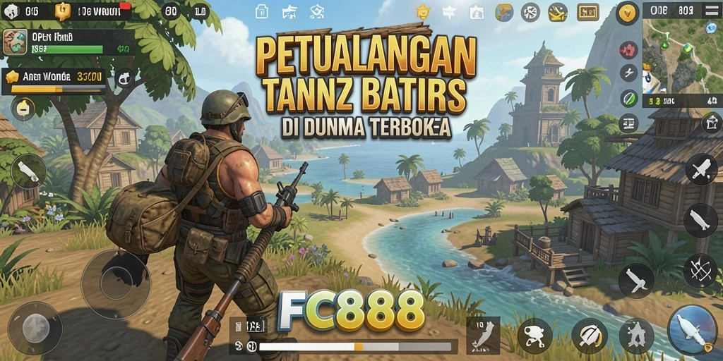 Screenshot FC888 menampilkan eksplorasi dunia terbuka yang memukau.