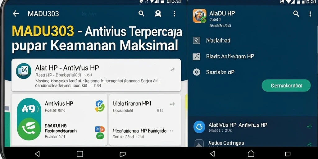 Tampilan antarmuka MADU303 yang intuitif dan mudah digunakan.